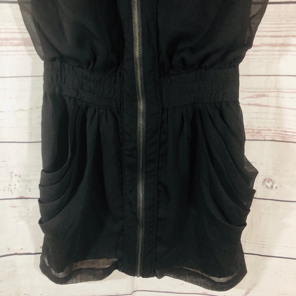 Guess front zipper black mini dress - Picture 8 of 8